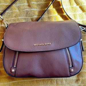 Michael Kors double zipper satchel